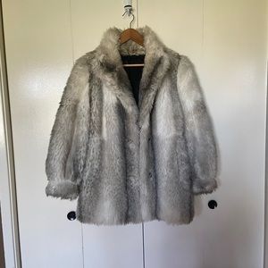 Vintage Tissavel Faux Fur Coat